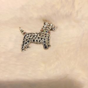 Sterling Silver Miniature Schnauzer Brooch